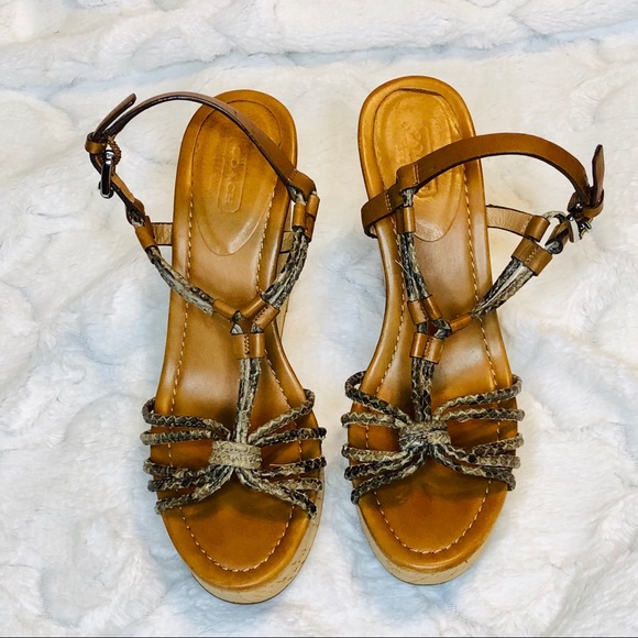 Coach Georgiana Snakeskin Wedge - Picture 6 of 8